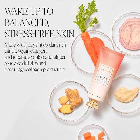 BYROE Golden Carrot Relief Mask | Overnight Facial Mask with Vegan Collagen - Picture 10 of 11